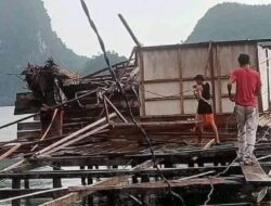 Puting Beliung Terjang Desa Ganda-ganda Morut, Beberapa Rumah Warga Rusak Berat