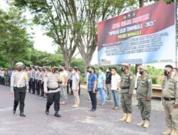 Kapolres Donggala Pimpin Apel Gelar Pasukan Kesiapan Pelaksanaan Operasi Lilin Tinombala