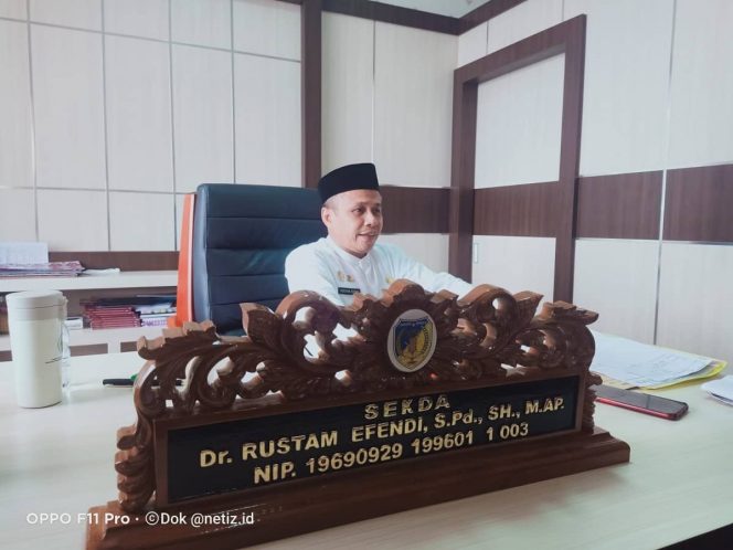 
					Rustam Efendi, Sekretaris Daerah Kabupaten Donggala. (Photo : Netiz.id)