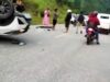 Dua Mobil Baku Hantam Dijalan Trans Sulawesi Morut
