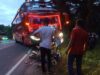Insiden Tabrakan Bus Vs Motor Dijalan Trans Mamuju, Menewaskan Satu orang