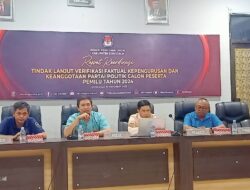 KPU Donggala Gelar Rakor Tindak Lanjut Verfak Kepengurusan dan Keanggotaan Parpol