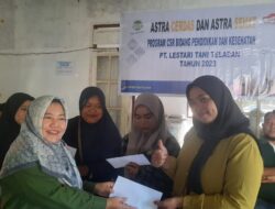 PT Lestari Tani Teladan Berikan Bantuan Makanan Tambahan Melalui Kader Posyandu Desa Tinauka