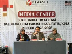Bawaslu Sulteng Bagi 3 Zona Untuk Pendaftaran Calon Anggota