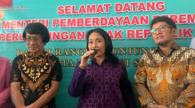 
					Menteri Pemberdayaan Perempuan dan Perlindungan Anak (P3A), melakukan kunjungan ke Polda Sulawesi Tengah (Sulteng) pada Jumat (9/6/23). Photo : ist