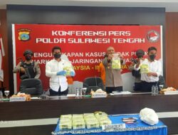 Polda Sulteng Gagalkan Peredaran Sabu Internasional, 4 Kurir Asal Tolitoli Dibekuk