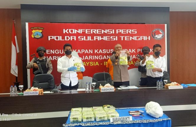 
					Konfrensi Pers di Polda Sulteng. Photo : netiz.id