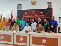 KPU Kota Palu Serahkan Hasil Vermin Bacaleg, 5 Parpol Dinyatakan MS