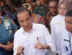 Presiden Jokowi Didampingi Wali Kota Hadianto Blusukan ke Pasar Masomba Palu