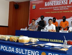 Polda Sulteng Berhasil Gagalkan Penyelundupan 20 Kg Sabu