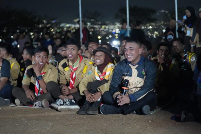 
					Suasana saat Wali Kota Palu, Hadianto Rasyid hadir dalam kemah Pramuka di Bumi Perkemahan Kawatuna Kota Palu, Sabtu kemarin (16/12/23). Photo: Humas Pemkot Palu.