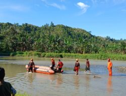 Warga Tonggolobibi, Donggala, hilang terseret arus saat hendak menyeberangi sungai.