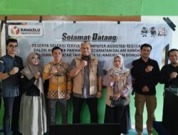 Seleksi Calon Panwascam, 62 Peserta Ikuti Tes Tertulis Bawaslu Donggala
