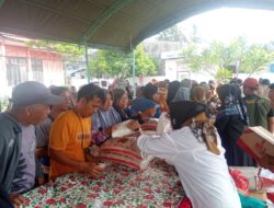 Gerakan Pangan Murah di Banawa Selatan Donggala Ramai Diserbu Masyarakat Jelang Idul Adha