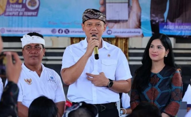 
					Suasana saat Menteri Agraria dan Tata Ruang/Kepala Badan Pertanahan Nasional (ATR/BPN), Agus Harimurti Yudhoyono (AHY) meninjau lokasi LaserJet di Tanjung Benoa, Badung, pada Kamis kemarin (13/06/24).. Photo: ist