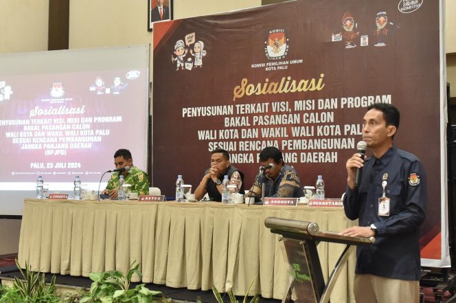 
					Ketua KPU Kota Palu Tegaskan Paslon Harus Penuhi Syarat Visi-Misi atau Gugur
