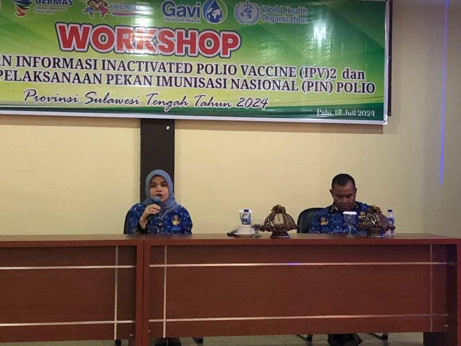 
					Kepala Bidang Pencegahan dan Pengendalian Penyakit Dinas Kesehatan Sulawesi Tengah, Jumriani Djunus di Hotel Jazz Jln Zebra Kota Palu. //FOTO:GINDA