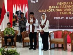 Pasangan Hadianto-Imelda Resmi Daftar di KPU Palu
