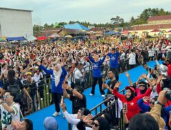 Zumba Massal Perempuan BERANI Meriahkan Kampanye Gaya Hidup Sehat di Parigi Moutong