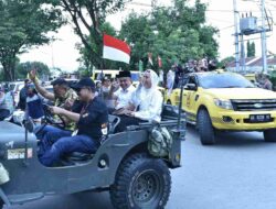Kampanye Damai Pilkada Kota Palu Resmi Dimulai dengan Konvoi Puluhan Kendaraan Paslon