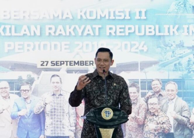 
					Menteri ATR/Kepala BPN, Agus Harimurti Yudhoyono. FOTO: ist