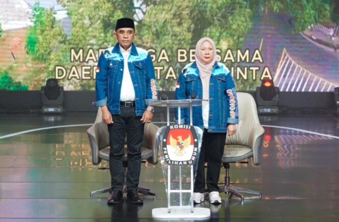 
					Pasangan calon gubernur dan wakil gubernur Sulawesi Tengah nomor urut 2, Anwar Hafid dan dr. Reny Lamadjido, FOTO: TIM