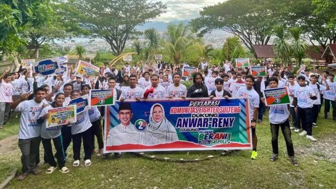 
					calon Gubernur dan Wakil Gubernur Sulawesi Tengah nomor urut 2, Anwar Hafid dan Reny Lamadjido. FOTO: TIM