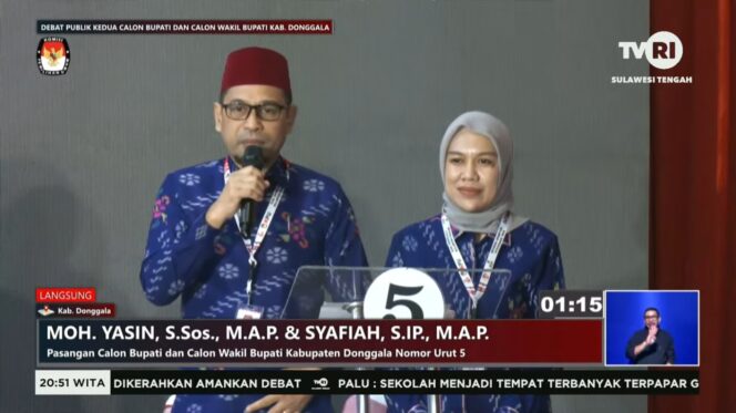 
					pasangan calon nomor urut 5, Moh Yasin dan Syafiah Basir. FOTO: IST