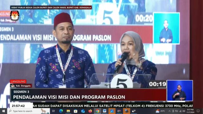 
					Calon Bupati dan Wakil Bupati Donggala nomor urut 5, Moh Yasin dan Syafiah Basir, FOTO: IST
