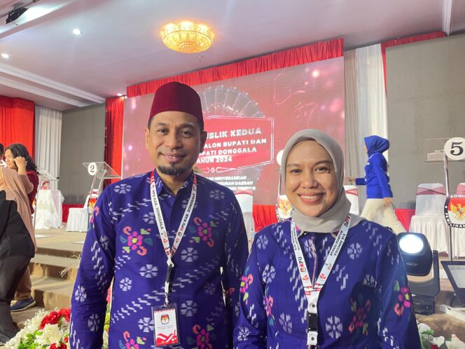 
					Pasangan calon Bupati dan Wakil Bupati Donggala nomor urut 5, Moh Yasin dan Syafiah Basir, FOTO: Ginda