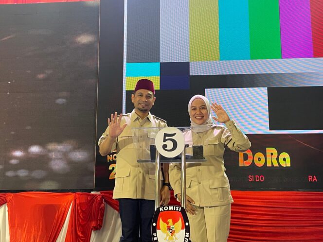 
					Calon Bupati dan Wakil Bupati Donggala nomor urut 5, Moh Yasin dan Syafiah Basir. FOTO: Ginda