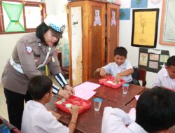 Polres Parigi Moutong Salurkan Makanan Bergizi Gratis untuk Siswa SDN Inti Pangi