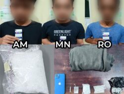 Polisi Gerebek Dua Lokasi di Palu, Tiga Pengedar Sabu Ditangkap
