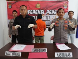 Usaha Kabur Gagal! Warga Kabonga Besar Donggala Diringkus Bersama Barang Bukti Sabu