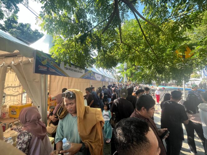 
					Suasana pelaku UMKM di kawasan arena Event Berani Drag Race. FOTO: istimewa