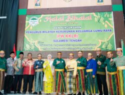 Gubernur Anwar Hafid Hadiri Halal Bihalal dan Pengukuhan Pengurus Wilayah KKLR Sulteng
