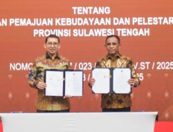 Gubernur Anwar Hafid dan Menteri Fadli Zon Teken MoU Pelestarian Budaya