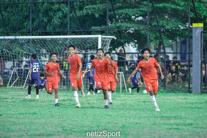 
					Pemain Palu Utara saat merayakan gol. FOTO: netizSport