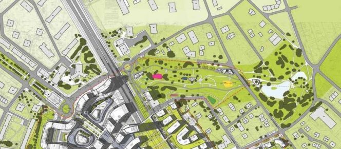 
					Ilustrasi rencana tata ruang kawasan perkotaan yang menunjukkan pemanfaatan ruang terintegrasi dengan infrastruktur, permukiman, serta ruang terbuka hijau sebagai pendukung pembangunan berkelanjutan.
