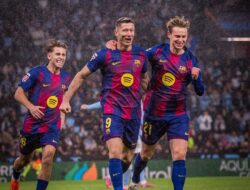 Hattrick Lewandowski Antarkan Blaugrana Raih Tiga Poin atas Celta Vigo
