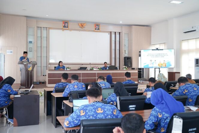 
					Suasana Pelatihan Penguatan Kapasitas ASN dalam Pengelolaan Aplikasi SP4N-LAPOR! yang digelar Diskominfosantik Sulteng dan diikuti para admin SP4N-LAPOR! dari berbagai OPD lingkup Pemerintah Provinsi Sulawesi Tengah. FOTO: istimewa