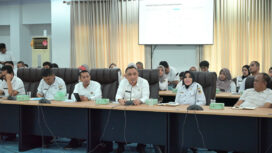 Sekretaris DPRD Provinsi Sulawesi Tengah bersama jajaran Organisasi Perangkat Daerah (OPD) mengikuti kegiatan Optimalisasi Penyelenggaraan Pemerintahan Digital (Pemdi) dan pemanfaatan Command Center Provinsi Sulawesi Tengah yang digelar di Ruang POLIBU, Kantor Gubernur Provinsi Sulawesi Tengah. FOTO: istimewa