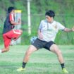 Sejumlah pemain mengikuti seleksi tahap kedua Celebest FC di Lapangan PS Kilat, Kelurahan Silae, Kota Palu, Rabu (16/01/26). FOTO: netiz.id (akib)