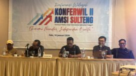Suasana Konferensi Wilayah (Konferwil) II Asosiasi Media Siber Indonesia (AMSI) Sulawesi Tengah yang digelar di Kota Palu, Sabtu (10/01/26). FOTO: istimewa