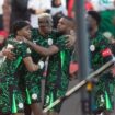 Pemain Timnas Nigeria merayakan gol ke gawang Aljazair pada laga perempat final Piala Afrika (AFCON) 2025–2026 di Stade de Marrakech, Minggu (11/01/26) dini hari WIB. FOTO: (IG) ng_supereagles