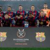 Para pemain Barcelona berpose sebelum laga final Piala Super Spanyol 2026 di Kota Olahraga Raja Abdullah, Jeddah. FOTO: (IG) fcbarcelona