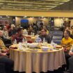 Suasana jamuan makan malam bersama Komandan Kodaeral VI yang dihadiri unsur Forkopimda Sulawesi Tengah di Convention Hall Swiss-Belhotel Palu, Senin (12/01/26) malam. FOTO: istimewa