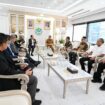 Gubernur Sulawesi Tengah, Anwar Hafid, saat melakukan audiensi dengan Menteri Lingkungan Hidup, Hanif Faisol Nurofiq, di Jakarta. FOTO: istimewa