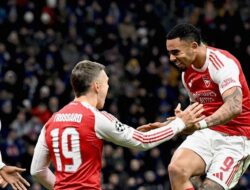 Brace Gabriel Jesus Bawa Arsenal Bungkam Inter di Giuseppe Meazza