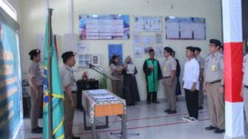 Suasana pengambilan sumpah Panitia Ajudikasi Pendaftaran Tanah Sistematis Lengkap (PTSL) Tahun Anggaran 2026 yang berlangsung di Kantor Pertanahan Kabupaten Donggala, Rabu (21/01/26). FOTO: istimewa